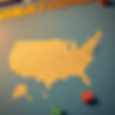 Map of states regulating online gambling