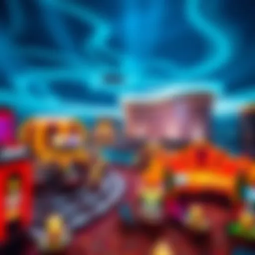 Vibrant Atmosphere of Caesars Com Linq Panoramic view of Caesars Com Linq showcasing its vibrant atmosphere