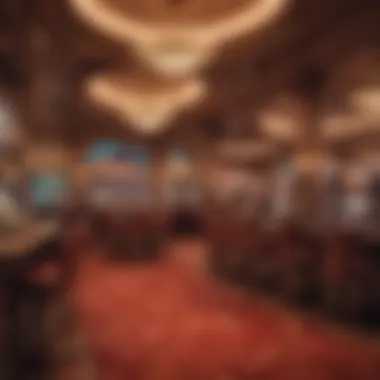 Luxurious ambiance of the casino interior