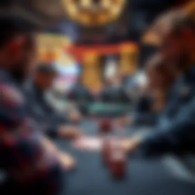 Engagement and Strategy in Play A group of players engaged in a poker game