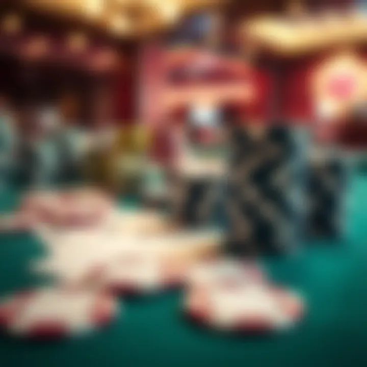 Poker Essentials at Casino AZ Close-up of poker chips and cards on a table