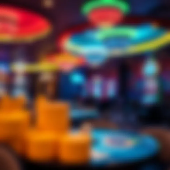 Interior view showcasing the vibrant gaming area at Club Winstar