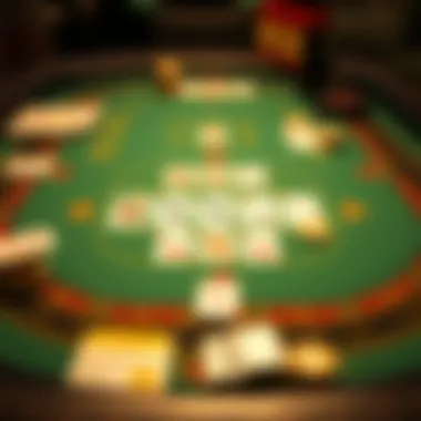 Caribbean Stud Poker Table Layout Caribbean Stud Poker table layout highlighting betting zones