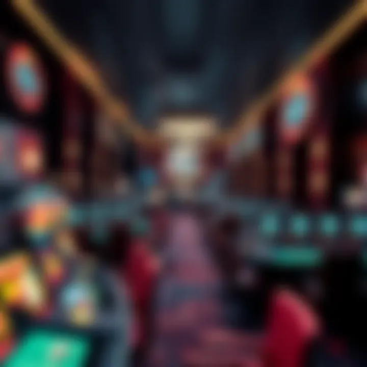 A modern casino embracing technological advancements in gaming