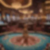 Dynamic casino floor showcasing gaming tables