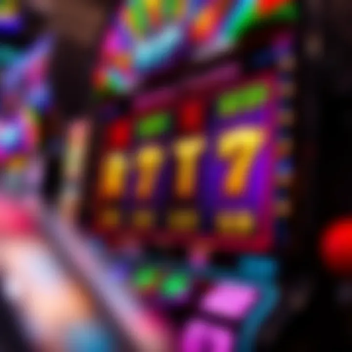 Colorful slot machine displaying high RTP results