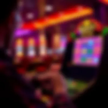 Engaged Online Player A player engaged in an online slot game on a digital device