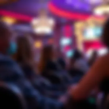 Guests enjoying a live entertainment show at Excalibur