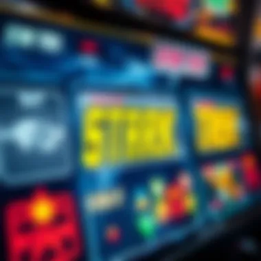 Close-up of a Star Trek-themed slot machine interface