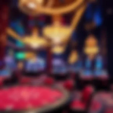 Luxury Casino Interior in Bangkok Interior of a luxury casino in Bangkok with gaming tables