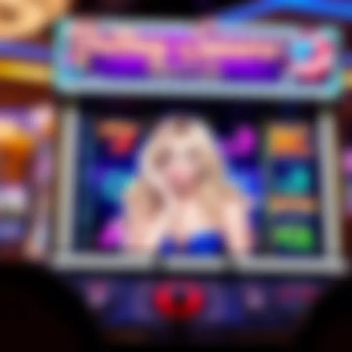Visual representation of the Britney Spears slot game showcasing vibrant graphics