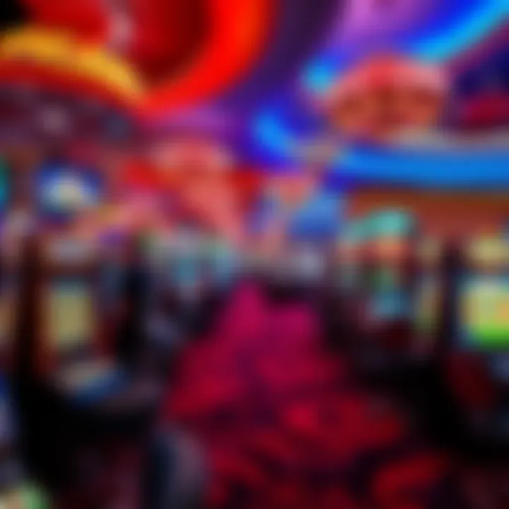 Vibrant casino floor showcasing various gaming options and excitement