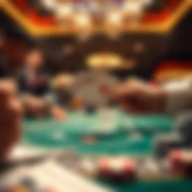 Strategic Blackjack Play Strategic card play in a thrilling blackjack game