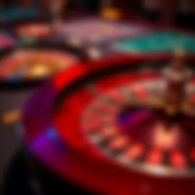 The Thrill of the Roulette Wheel A detailed layout of a roulette table with a spinning wheel