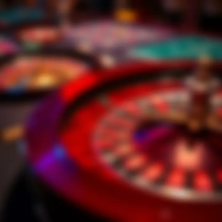 The Thrill of the Roulette Wheel A detailed layout of a roulette table with a spinning wheel