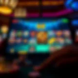A vibrant online casino interface showcasing various games