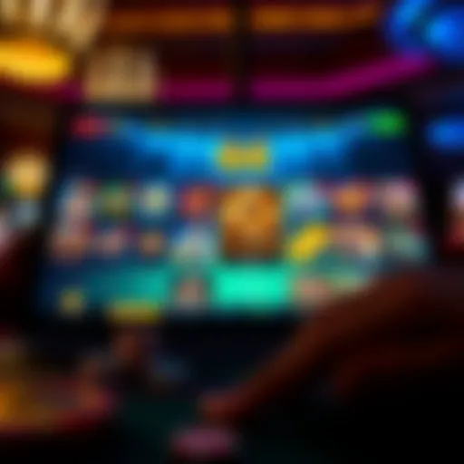 The Excitement of Online Casinos A vibrant online casino interface showcasing various games