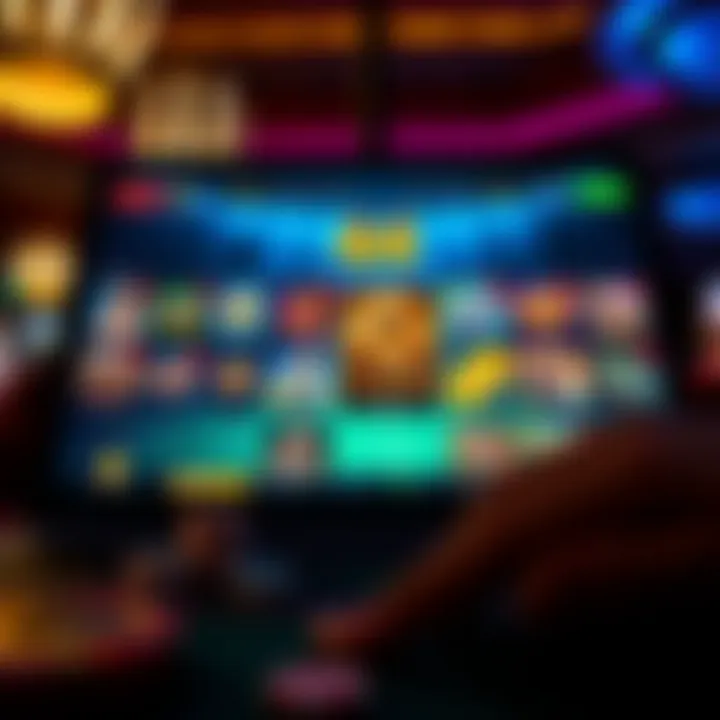The Excitement of Online Casinos A vibrant online casino interface showcasing various games