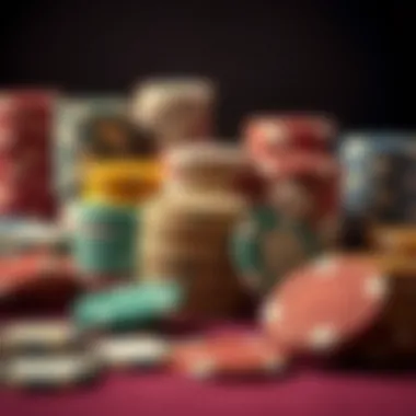 Historical collection of clay chips illustrating the evolution of gambling currency.