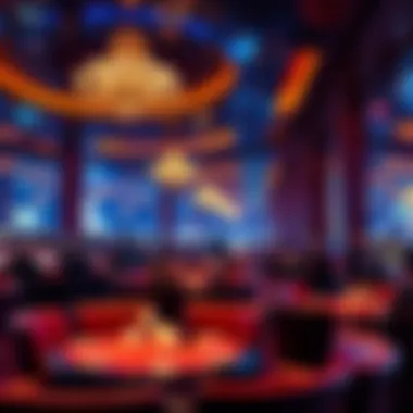 Sophisticated Lounge Experience in Smokeless Casinos An elegant lounge area in a smokeless casino with patrons enjoying the atmosphere