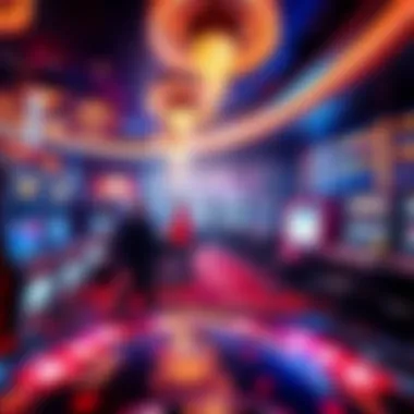 Modern Smokeless Casino Environment A vibrant smokeless casino floor showcasing modern gaming machines