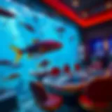 Vibrant underwater scene showcasing a fish table game