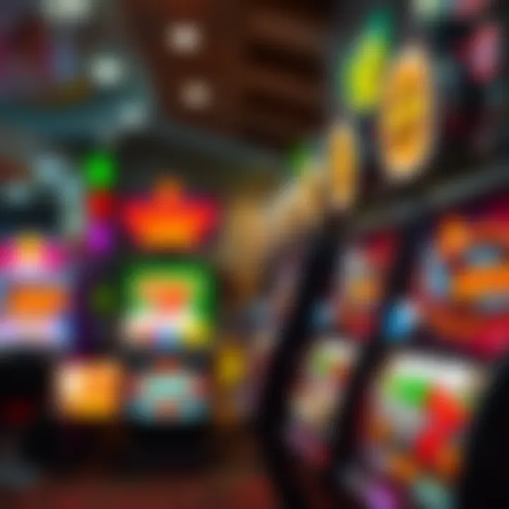 Diverse Themes in Free Slots An array of colorful slot machine icons with various themes