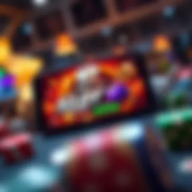 Mobile Gaming Revolution Vibrant display of new slot games on a smartphone screen