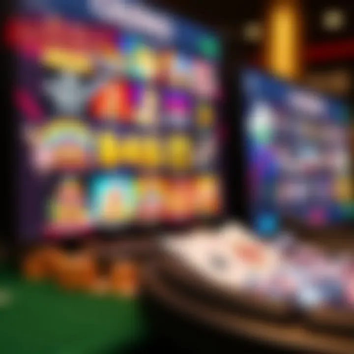 Diverse Casino Bonus Codes Overview Variety of casino bonus codes displayed on a digital screen