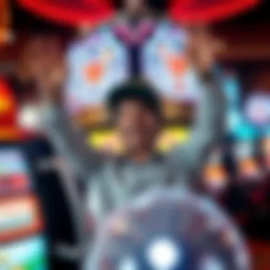 Celebrating Success in Slot Gaming A player celebrating a win at a virtual slot machine