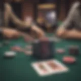 An engaging virtual poker table setup showcasing Texas Hold'em gameplay.