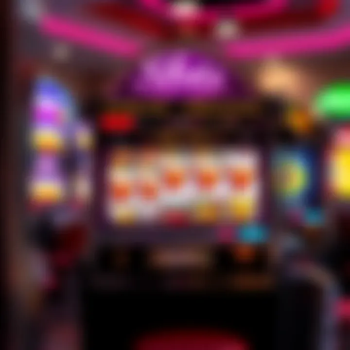 Vibrant slot machine graphics showcasing various themes