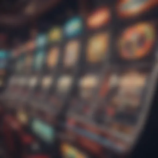 Colorful assortment of free slot machines