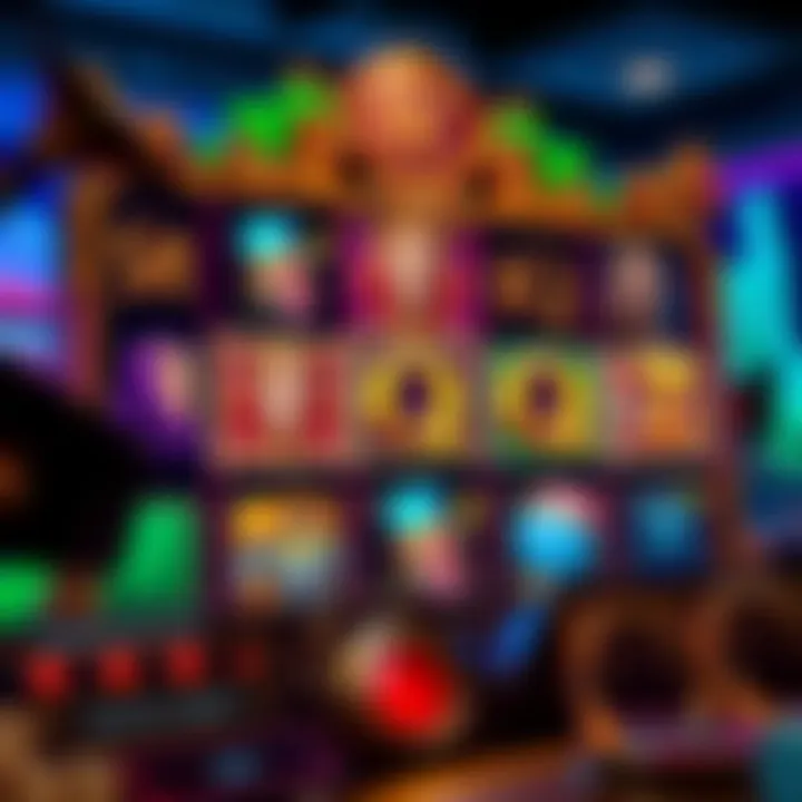 Intricate slot game interface highlighting unique features