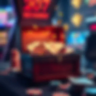 Rewards Await in Free Gaming Adventures A treasure chest overflowing with rewards