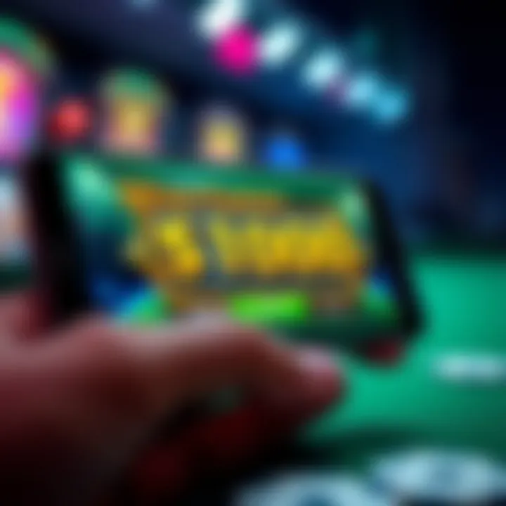 Winning Opportunities on Mobile Platforms A smartphone displaying a winning screen