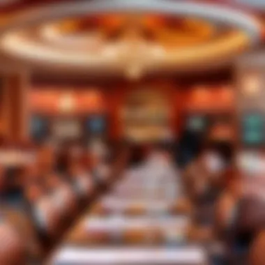 Dining area showcasing diverse culinary options