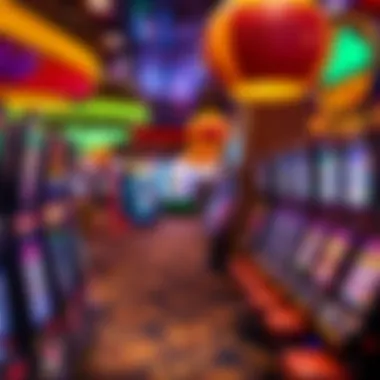 Vibrant Gaming Floor at Hollywood Casino Gaming floor with various slot machines