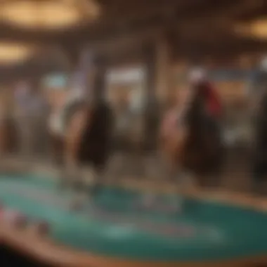 Live Race at Parx Casino A stunning view of the Parx Casino racetrack during a live race.