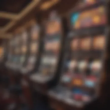 An array of different types of slot machines in a casino