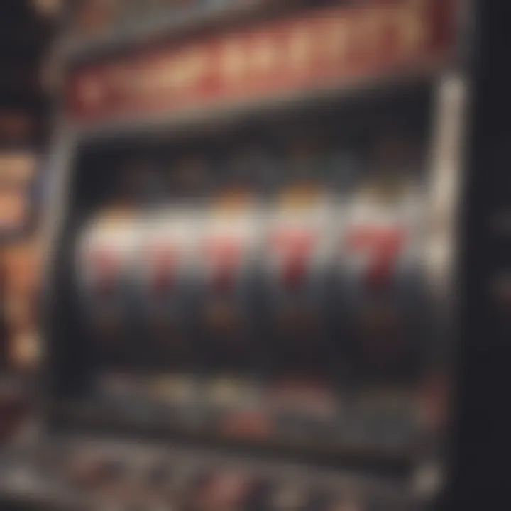 A close-up view of a jackpot win display on a slot machine