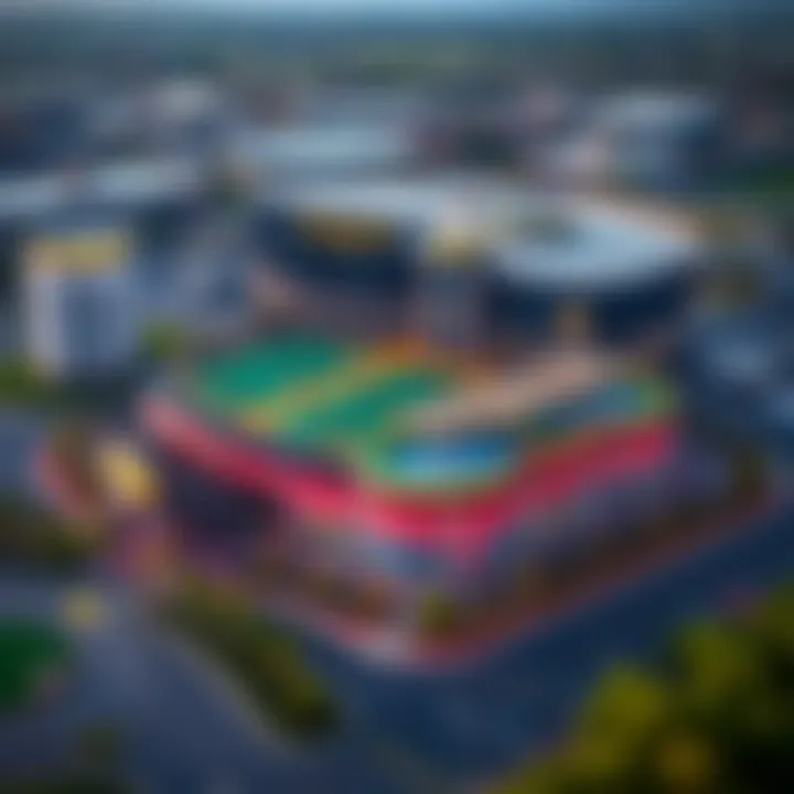 Aerial View of Lake County Casino Aerial view of Lake County Casino showcasing its vibrant exterior and surrounding landscape