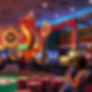 Impact on Local Economy by Lake County Casino A glimpse of the local economy influenced by the casino, featuring local businesses and community engagement