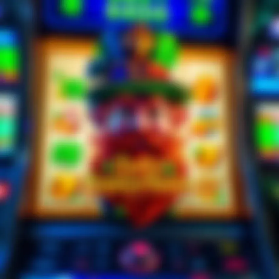 A vibrant depiction of the Lucky Leprechaun slot machine interface