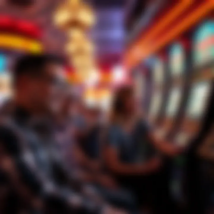 A group of friends enjoying a game of slots