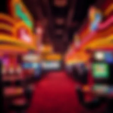 Vibrant atmosphere of an off-strip casino