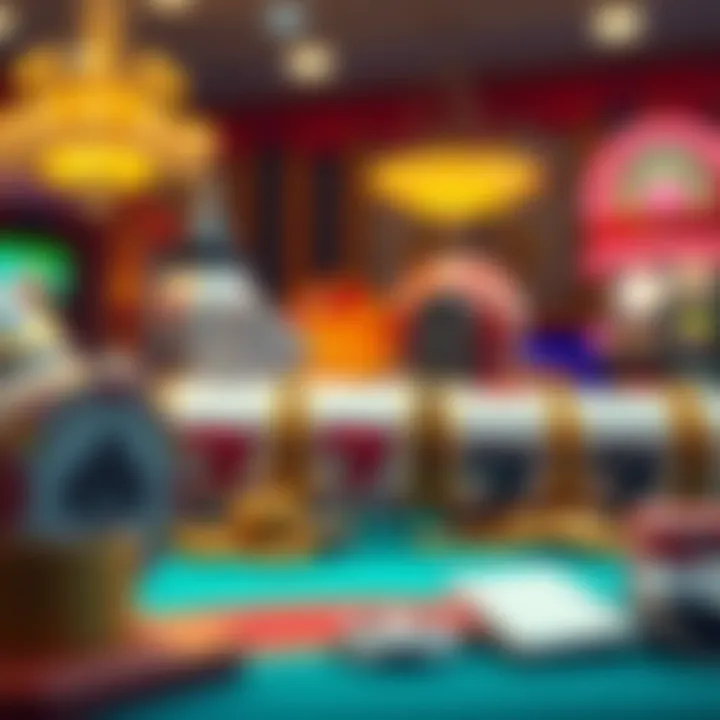 Illustration of various bonuses for online slots