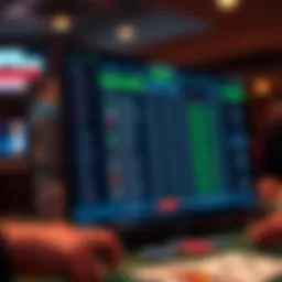 User interface of an online sportsbook platform