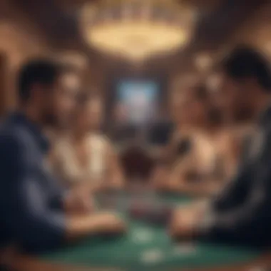 High-Stakes Tournament Engagement Players engaging in a high-stakes tournament