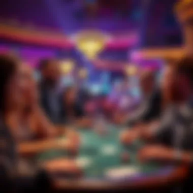 Group enjoying a casino night filled with special event promotions